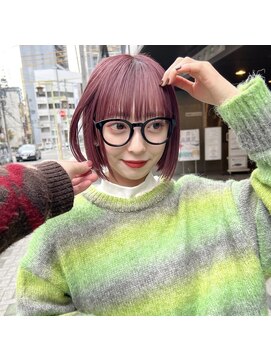 ジェム(GEM) ボブと濃いめピンク◎