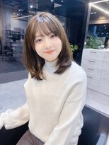 ファンナギンザ(FaNNa ginza) 大人可愛いふんわりミディアム/シースルーバング/ワンカール