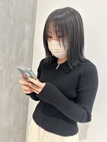 ヨーク(YOKE)&nbsp;YOKE 結べるボブ外ハネボブシースルーバングアッシュグレージュ