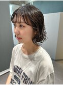 ボブパーマ/パーマボブ/くせ毛パーマ/くせ毛風パーマ/前髪パーマ