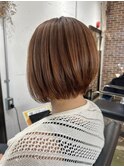 マッシュショート/アッシュカラー/シースルバング/大人ボブ
