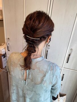 リム(RiM) ヘアセット/編みおろし/結婚式/二次会/パーティヘアセット