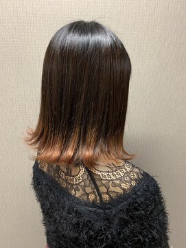 アイズ 本厚木(AIZU) 裾カラー オレンジ