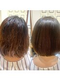 低ダメージ縮毛矯正 美髪ストレート