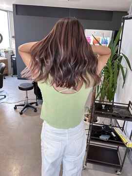 キング(K!ng) 縮毛矯正髪質改善ハイライトレイヤーカット枚方美容室エクステ