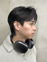 メンズ/センターパート/アップバング/ニュアンスパーマ