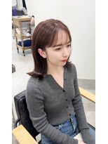 ガーランドウメダ(Garland umeda)&nbsp;外はねボブ＿ラベンダーベージュ＿担当　垣内＿8714