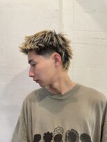 ビーバイエイトジェンツ(Bee by EIGHT GENTS)&nbsp;ブルーブラック/スペインカール/スパイキーショート/心斎橋