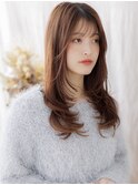 ミストバングチェリーブラウン韓国風巻きc7戸田公園20代30代40代