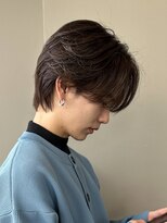 センターパート/ニュアンスパーマ/韓国/フェーザーパーマ/眉毛