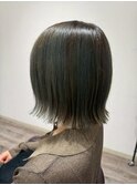 切りっぱなしボブアッシュ