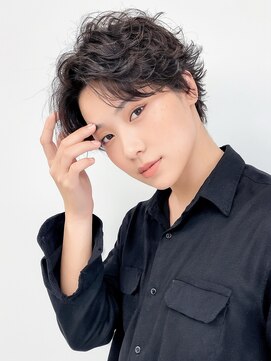 アース 相模大野店(EARTH) フェザーパーマ×センターパート◎韓国風マッシュ