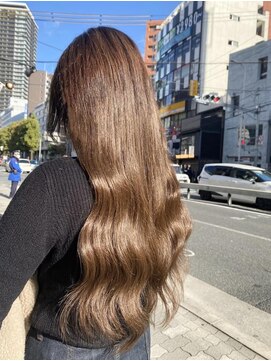 どぅ～す 梅田店 人毛シールエクステ+ブリーチ