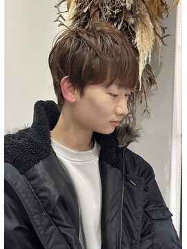 ネクストフォーヘアー(NEXT for hair) メンズマッシュ　ブラウンカラー　20代