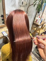 ロア インターナショナル 新宿店(LoA International)&nbsp;ブリーチなしダブルカラー/新宿/髪質改善/コーラルピンク