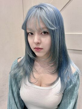 ブラウン(Brown) フェイスレイヤー×ハイトーンカラー/藤沢美容院