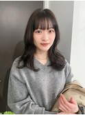 オリーブグレージュ ロングレイヤー