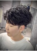 大分フェザーショートセンターパート