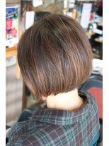 オーバーキャプテンネイキッド(OVER CAPTAIN NAKED)&nbsp;白髪染めは使わない新しい＊熊手カラーでぼかした立体ボブ