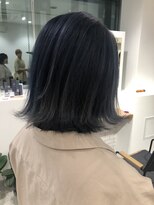 カラ ヘアーサロン(Kala Hair Salon) ネイビー外ハネボブ