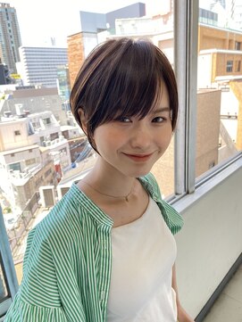 イオエ(ioe) イメチェン/外ハネボブ/ワイドバング/ブルーブラック/美髪