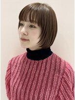 ピークアブー アヴェダ 池袋東武(PEEK-A-BOO AVEDA) ぱっつん前髪/顔周りレイヤーボブレイヤー/ブラウンベージュ