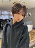 20代30代大人ガーリーショートヘアチョコレートモードショート