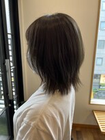 ディッシュ 五反田(dish)&nbsp;五反田駅美容室★外ハネくびれヘア/オリーブベージュ