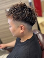 銀座マツナガ 浅草店&nbsp;ツイストスパイラル/人気パーマ/フェード　短髪ショートツーブロ