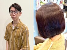 【主税貴士/スタイリスト】大人女性髪質カラーストレート 