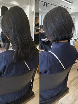 オーシャン(Ocean) ［Ocean Hair&Life 水田］バッサリ☆切りっぱなしボブスタイル