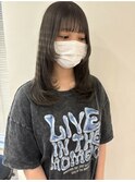 【担当きょうこ】シアーグレージュ/フェイスレイヤー/小顔カット