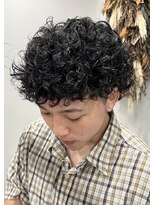 ネクストフォーヘアー(NEXT for hair)&nbsp;プードルパーマ 黒髪  ハードパーマ ウルフ