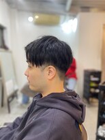 ソイクフ(SOY KUFU)&nbsp;MEN'SHAIRアッシュブラック刈り上げマッシュ