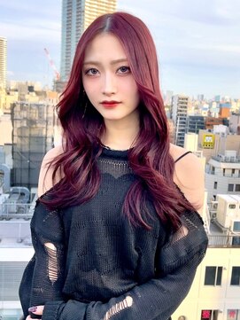 ディーバ 藤沢(D.I.E.V.A) 20代30代40代50代髪質改善ロングレイヤー大人艶髪ワインレッド