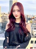 【ワインレッド×くびれ巻き】