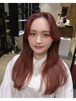 メゾンドムニ 恵比寿(Maison de MUNi)&nbsp;チェリーレッド暖色カラーボルドーワインレッド春カラー