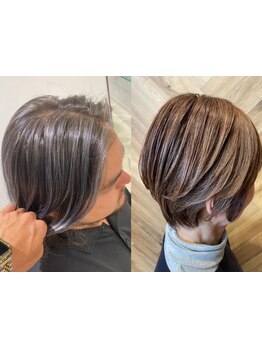 気になる生え際のメンテナンスに！【隠す】ではなく【魅せる】時代♪オーガニックで髪と頭皮に優しいカラー