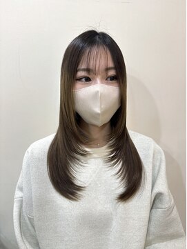 トータルビューティーサロン プリエ(prier) ミディアムレイヤー/マロンベージュ/くすみベージュ