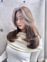 ニューヨークニューヨーク なんば道頓堀店(NYNY)&nbsp;レイヤーカット　ブリーチなしダブルカラー　ベージュ