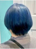 【くすみブルー×推し概念カラー】池袋美容室