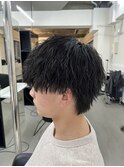 爽やか無造作縦落ちツイストスパイラルマッシュ
