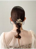 結婚式参列ヘアセット