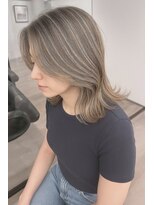 アーサス ヘアー デザイン 長野駅前店(Ursus hair Design by HEADLIGHT) #コントラストハイライト#くびれレイヤー
