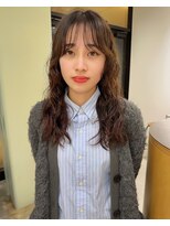 ホロ(hollo) ロングパーマニュアンスウェーブくるくるパーマ