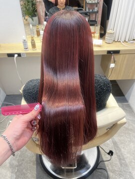 ソレイユトウキョウシブヤ(SOLEIL TOKYO shibuya) hina【濃厚チェリーレッド】【髪質改善カラー】