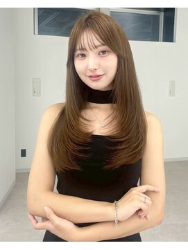 ユーフォリア 銀座本店(Euphoria) くびれロング 顔まわりレイヤー 透明感ヘア