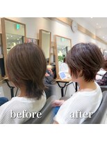 ステラバイケンジ 藤沢(STELLA by KENJE)&nbsp;白髪ぼかし細めハイライト30代40代50代グレージュ