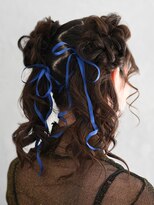 アース 川口店(HAIR&MAKE EARTH) リボンで魅せるガーリーツインアレンジ