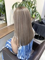バランス 新宿(balance)&nbsp;フォギーベージュ×ハイライト×セミロング×Wカラー×髪質改善